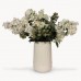 Sudbury White Large Rounded Vase With A Light Crackle Finish
